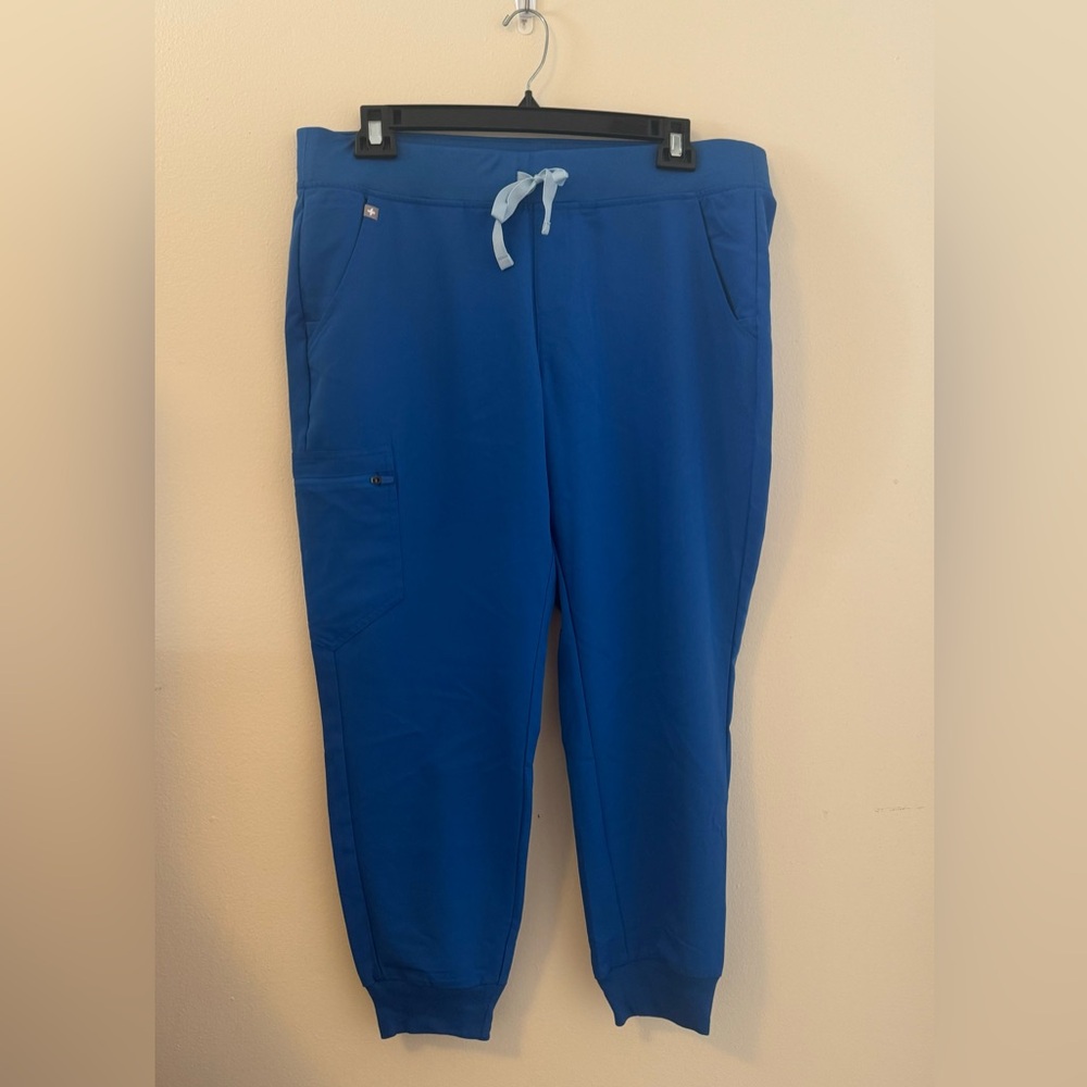 Figs Technical Collection Royal Blue Jogger Scrub Pants
